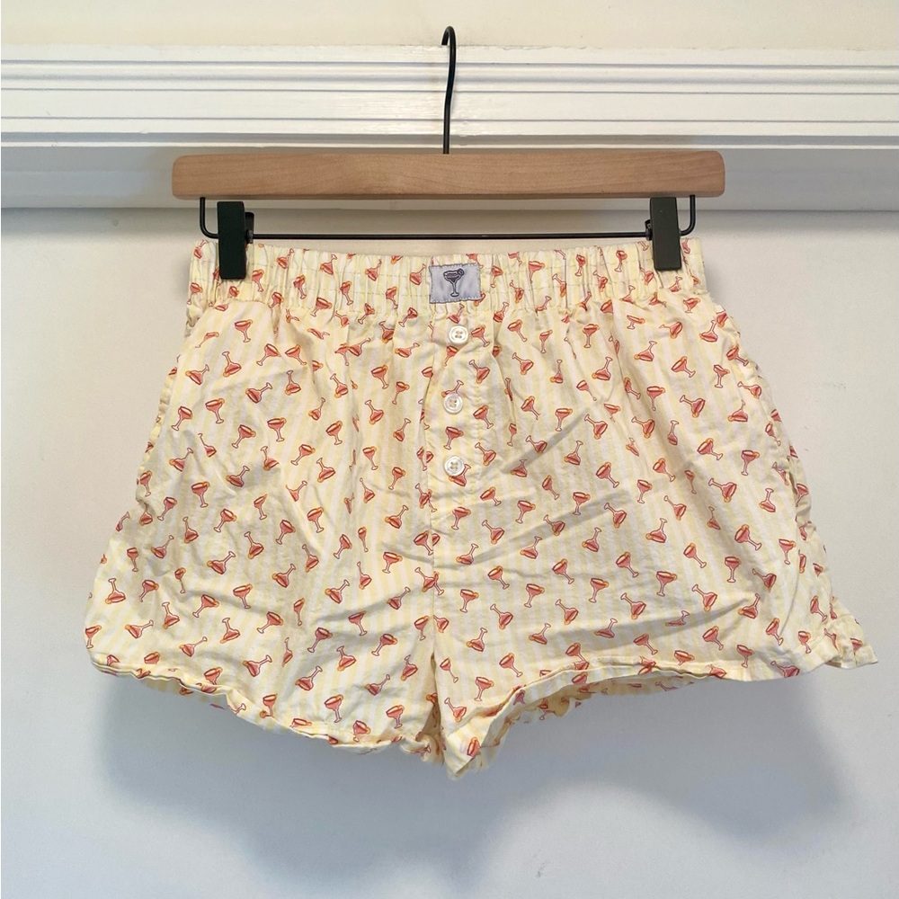 Better Together Sleep Shorts small Pajama Bottoms Boxers 100% Cotton margarita